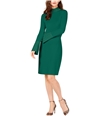 I-N-C Womens Studded Sweater Dress medgreen XS