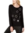 I-N-C Womens Rhinestone Star Sweatshirt
