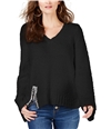 I-N-C Womens Embellished Pullover Sweater black S