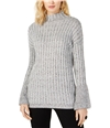 I-N-C Womens Bell-Sleeve Pullover Sweater gray S
