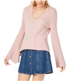 I-N-C Womens Fuzzy Knit Sweater ltpaspink S