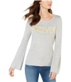 I-N-C Womens Forever Knit Sweater gray XS