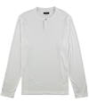 Alfani Mens First Impression Henley Shirt white S