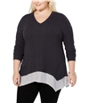 Style & Co. Womens Mixed Media Pullover Blouse, TW1