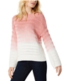 I-N-C Womens Cable Knit Pullover Sweater white M