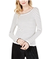 maison Jules Womens Striped Pullover Sweater white S