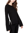 I-N-C Womens Side Stripe Pullover Sweater black S