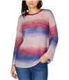 I-N-C Womens Ombre Striped Knit Sweater darkpink XS