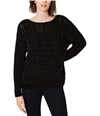 I-N-C Womens Chenille Pullover Sweater black M