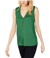 I-N-C Womens Pleat Front Pullover Blouse medgreen L