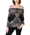 I-N-C Womens Long Sleeve Off The Shoulder Blouse