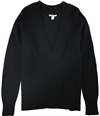 bar III Womens V-Neck Pullover Sweater black L