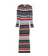 Bar Iii Womens Striped Sweater Dress, TW5