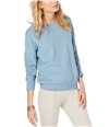 I-N-C Womens Ruched-Sleeve Knit Sweater blue XL
