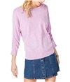 I-N-C Womens Ruched-Sleeve Knit Sweater lilac L