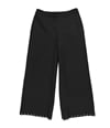 bar III Womens Studded Hem Casual Cropped Pants black 0x25
