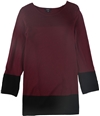 Alfani Womens Ottoman-Knit Pullover Sweater darkred S