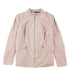 Alfani Womens Suede Zip Jacket potteryclay 0X