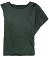 Alfani Womens Solid One Shoulder Blouse green XL