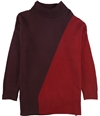 Alfani Womens 2-Tone Pullover Sweater purple XL