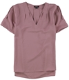 Alfani Womens Solid Pullover Blouse rosepetal M