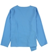 Alfani Womens Draped Front Pullover Blouse blue XS