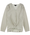Alfani Womens Striped Pullover Blouse natural L