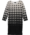 Alfani Womens Gradient Tunic Blouse black L