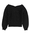 I-N-C Womens Embellished Pullover Sweater black L