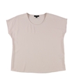 Alfani Womens Solid Scoop Neck Basic T-Shirt