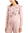 I-N-C Womens Stars Sweatshirt pink XS