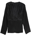 Alfani Womens Scales Pullover Blouse black S