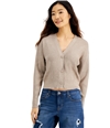 I-N-C Womens Ribbed Cardigan Sweater ashwoodheather S