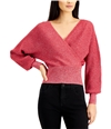 I-N-C Womens Sparkle Pullover Sweater darkred XS