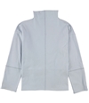 Alfani Womens Mock-Neck Split-Hem Pullover Blouse ltpasblue S