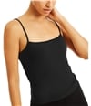 I-N-C Womens Ribbed Tank Top black S
