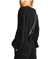 I-N-C Womens Embellished Sweatshirt black S