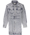 I-N-C Womens Acid-Wash Blazer Dress medblue XS