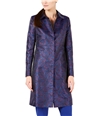 Anne Klein Womens Jacquard Coat brightblue 2