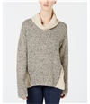 BCX Womens Cowlneck Knit Sweater beige L