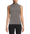 Anne Klein Womens Speakeasy Sleeveless Basic T-Shirt black XXS