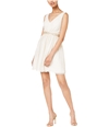 BCX Womens Beaded Waist Cocktail Dress champagne 7
