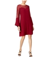 Thalia Sodi Womens Lace Insert A-line Shift Dress napawine L