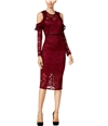 Thalia Sodi Womens Cold-Shoulder A-line Dress napawine 4