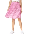 The Edit By Seventeen Womens Metallic Midi Skirt pink L