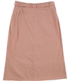 Elizabeth and James Womens Button-Front Denim Skirt darkpink 0