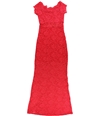 Morgan & Co Womens Off-The-Shoulder Maxi Dress geranium 7/8