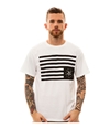 Black Scale Mens The Black Rebels Graphic T-Shirt white S