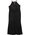 Morgan & Co Womens Lace Gown Dress black 20W