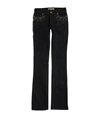Andrew Charles Womens Backstage Rhinestoned Boot Cut Jeans faithdkblue 24x32